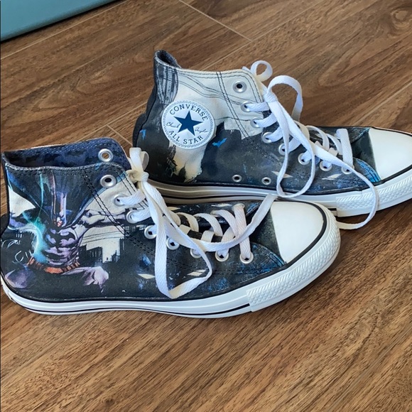 batman converse mens size 9